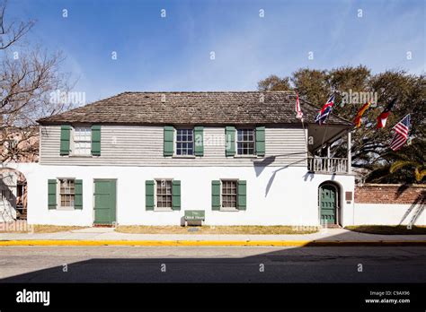 Oldest House St Augustine Stock Photo Alamy