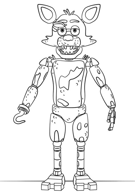 Fnaf All Animatronics Coloring Pages Free Coloring Pages