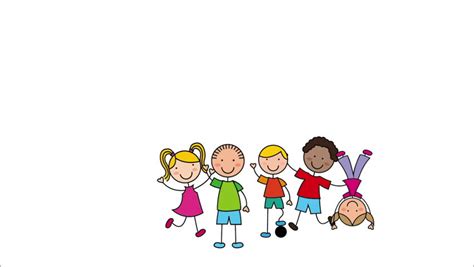 Happy Children Design Video Animation Vídeo Stock 100 Livre De