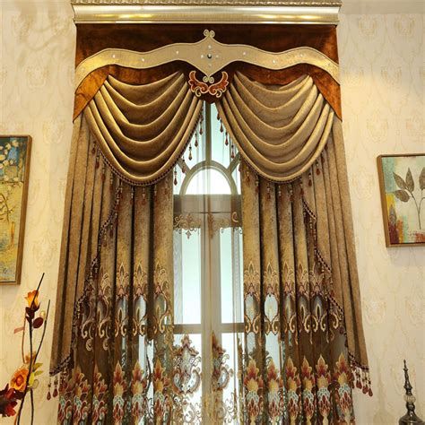 2021 Curtain European Style Luxury Luxury Curtains Lace Water Soluble