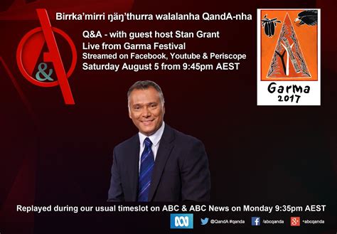 Abc Qanda On Twitter Join Us For Qanda Live From Garma Festival With