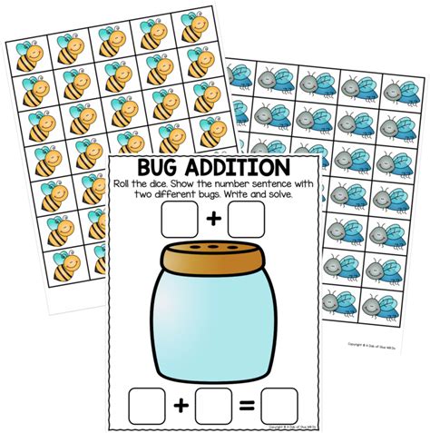 Bug Addition Worksheets 99worksheets