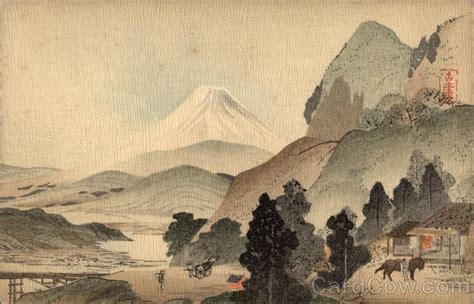 Painting Of Mount Fuji Japan 1915 Panama Pacific Exposition