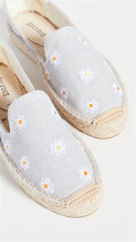 Soludos Daisies Embroidered Espadrilles Espadrilles Embroidered