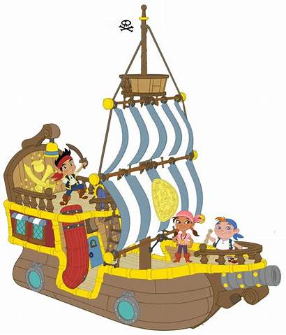 Clip Ship Pirate Cartoon Jake Pirates Clipart