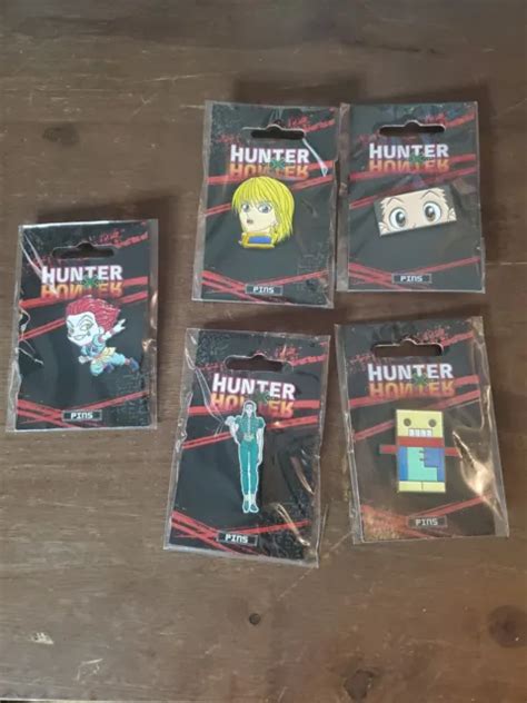 Hunter X Hunter Hisoka Gon Kurapika Chrollo Metal Pin Set Of Anime