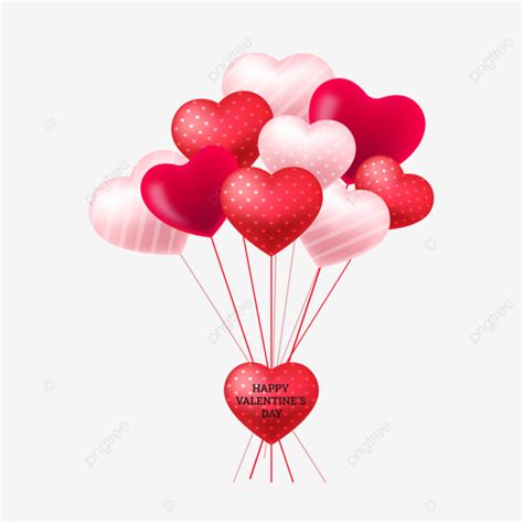 Happy Valentines Day Love Heart Clipart Transparent Background Happy