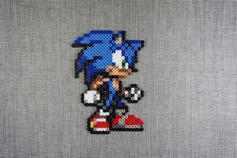 Sonic The Hedgehog Sega Bead Sprites Video Game Art