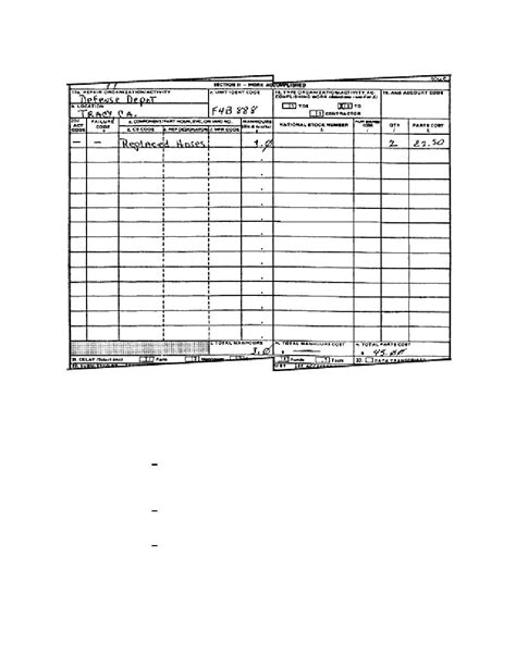 Figure 1 9 Da Form 2407 Section Ii Medical Maintenance And Supply