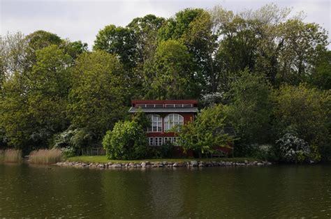 Gambar Rumah Danau Christiania Copenhagen Bank Pohon Jalan Air