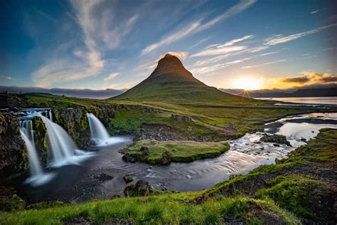 Natural Landmarks Kirkjufell And Kirkjufellsfoss Camping In Iceland