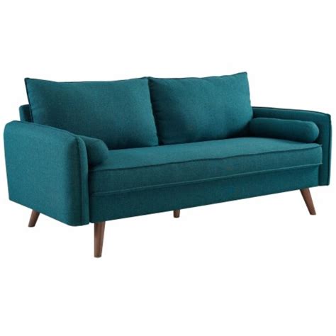 Revive Upholstered Fabric Sofa And Loveseat Set Teal 1 Smiths Food
