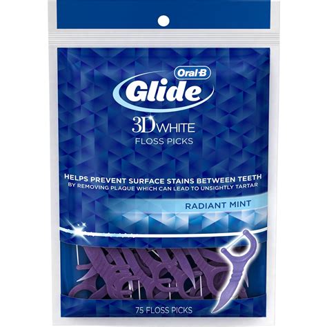 Oral B Glide Arctic Peppermint Oil Picks 75 Ct Floss And Flossers Beauty And Health Shop The