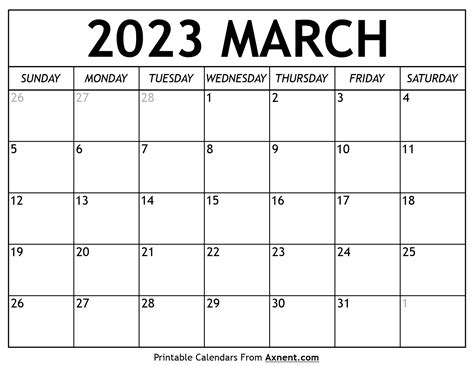Qldo Free Printable Monthly Calendar March 2023 Park Mainbrainly