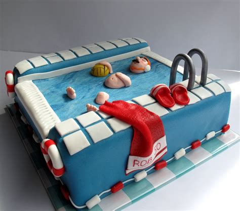 Waterpolo Cake — Water Sports Water Polo Pool Birthday Cakes Pool