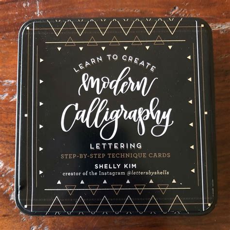 Modern Calligraphy Lettering Tin By Shelly Kim Modern Calligraphy