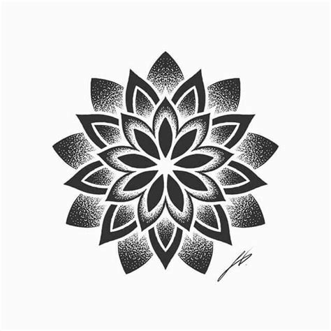 Simple Mandala Tattoo Mandala Flower Tattoos