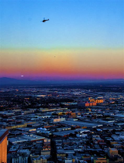 Helicopter Flying Over City Free Stock Photo Public Domain Pictures