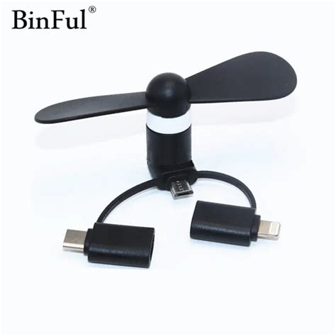 Binful Portable Usb Fans 3 In 1 Mini Cooling For Samsung Huawei Android
