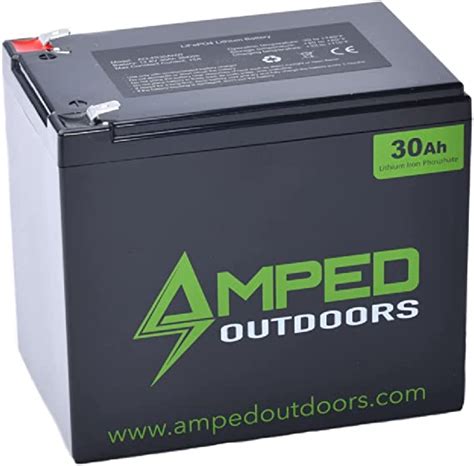 Amped Outdoors Lithium Battery 30ah Wide Health And Household
