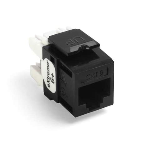 Leviton Quickport Extreme Cat 6 Connector With T568ab Wiring Black
