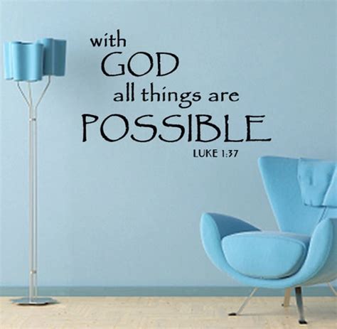 Wall Decal With God All Things Are Possible