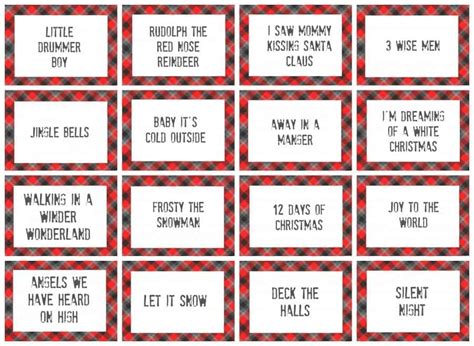 christmas charades game and free printable roundup a girl and a glue gun