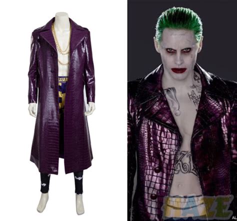 Jared Leto Joker Costume Suicide Squad Cosplay Costume Halloween Jacket