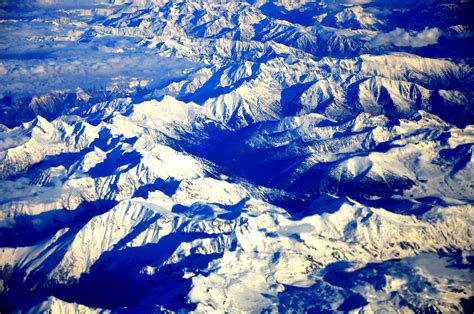 Aerial Photo Of Rock Mountain Alps Landscape Mountains Hd Wallpaper