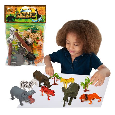 Jumbo Playset Safari Animals From Deluxebase Large Animal Figures