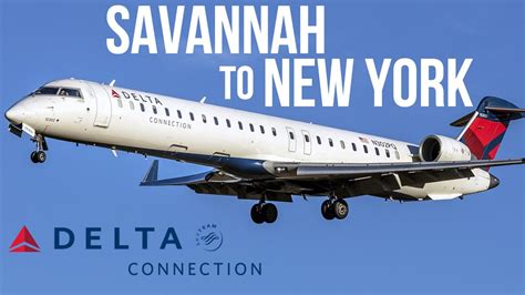Delta Connection Savannah To New York Onboard The Crj 900 Youtube