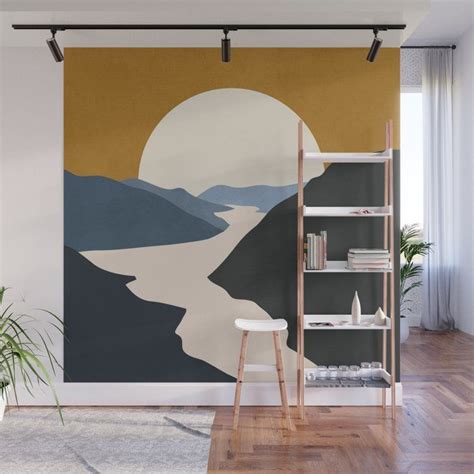 Buy Abstract Art Landscape 5 Wall Mural By Thindesign Worldwide