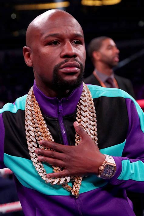 And he's much, much more experienced in the ring. Floyd Mayweather Spotted Wearing Enough Bling To Fund A ...