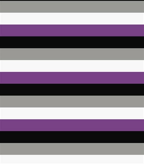 Greywhitepurple Asexual Pride Flag Exclusive Print Olgas Closet