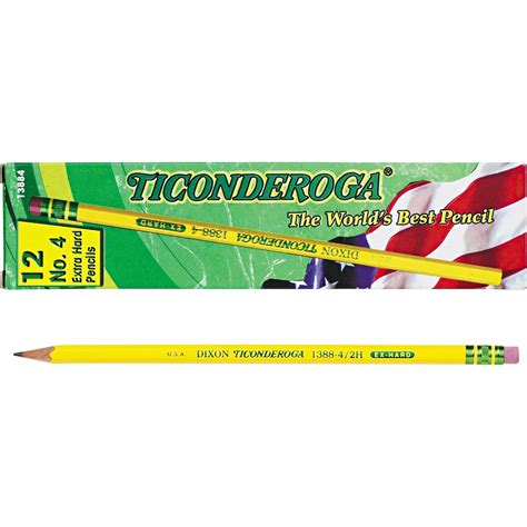 Ticonderoga 2h Number 4 Pencils 1 Doz Writing Supplies More