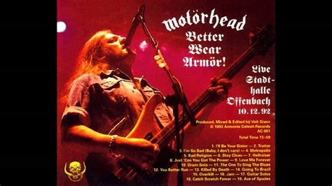 Motörhead Cat Scratch Fever Hellraiser Live 1992 Youtube