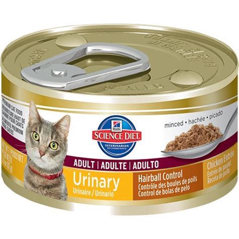 Jan 09, 2020 · hill's science diet urinary & hairball control falls just in between our other two wet cat food picks on price and nutritional value. Hill's Science Diet 2.9 oz Adult Urinary Hairball Control ...