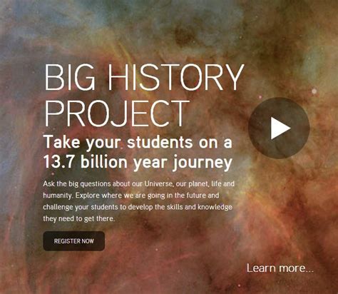Big History Project History Projects World History Teaching