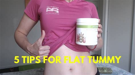My 5 Tips For A Flat Tummy Sandrah24coach Youtube Flat Tummy Herbalife Tips Tummy