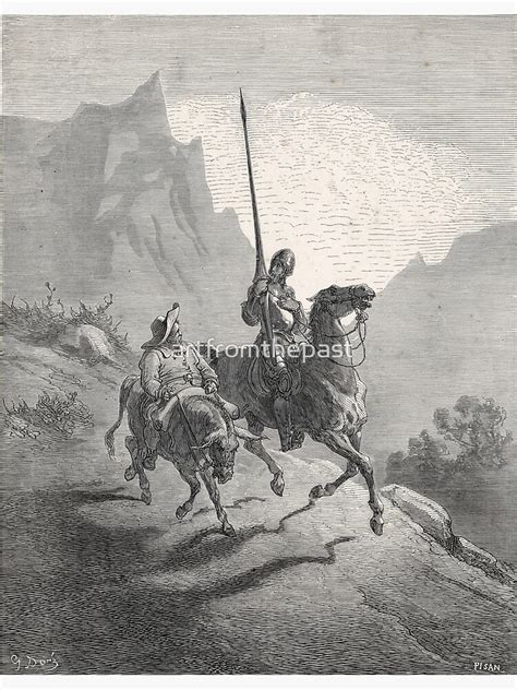 Don Quixote And Sancho Panza By Gustave Dore Poster For Sale By