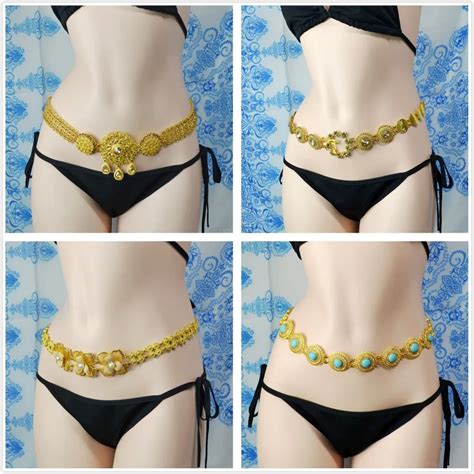 Aliexpress Buy Luxurious 4 Style Indian Waist Chains Gold Flower