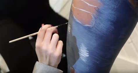 Pintura Corporal Body Painter Leva Modelos Com Corpo Pintado
