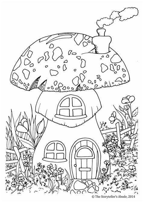 Fairy House Coloring Pages At Getdrawings Free Download