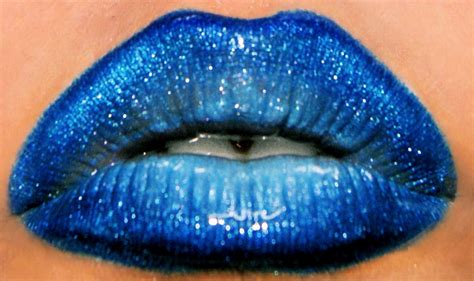 Blue Pearl Halloween Glitter Lips Top Beauty Products Beautiful