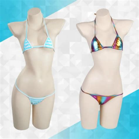 Cos Anime Cosplay Costume Bathing Suit Swimming Suit Swimwear Hot Bikini Three Point Bikini Set