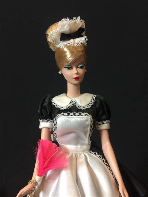 Lot 2 Silkstone Barbie Dolls Including 2005 Trace Of Lace And 2006 The French Maid Both