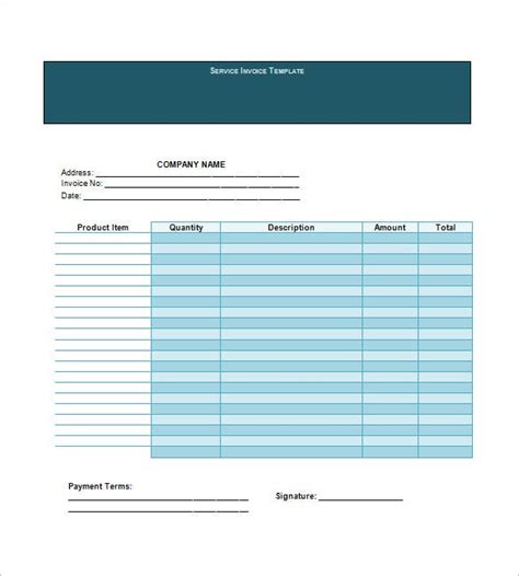 service invoice template 20 free word excel pdf format download