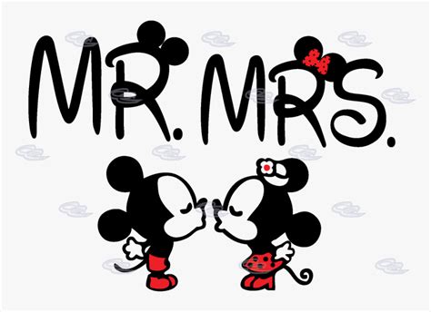 Disney Mickey Minnie Mouse Mr Mrs Cute Kiss Matching Mr And Mrs Mickey