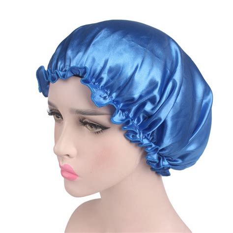 คุณภาพสูงนุ่มผ้าไหมซาติน Sleeping หมวกผู้หญิงผ้าไหม Sleep Hair Bonnet Buy Bonnet ซาติน Silky