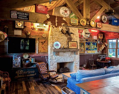 Rather than create a cramped and cluttered room of wall to wall sports memorabilia, this example showcases a sophisticated design aesthetic. 41 Incredible Man Cave Ideas That Will Make You Jealous | Home Remodeling Contractors | Sebring ...